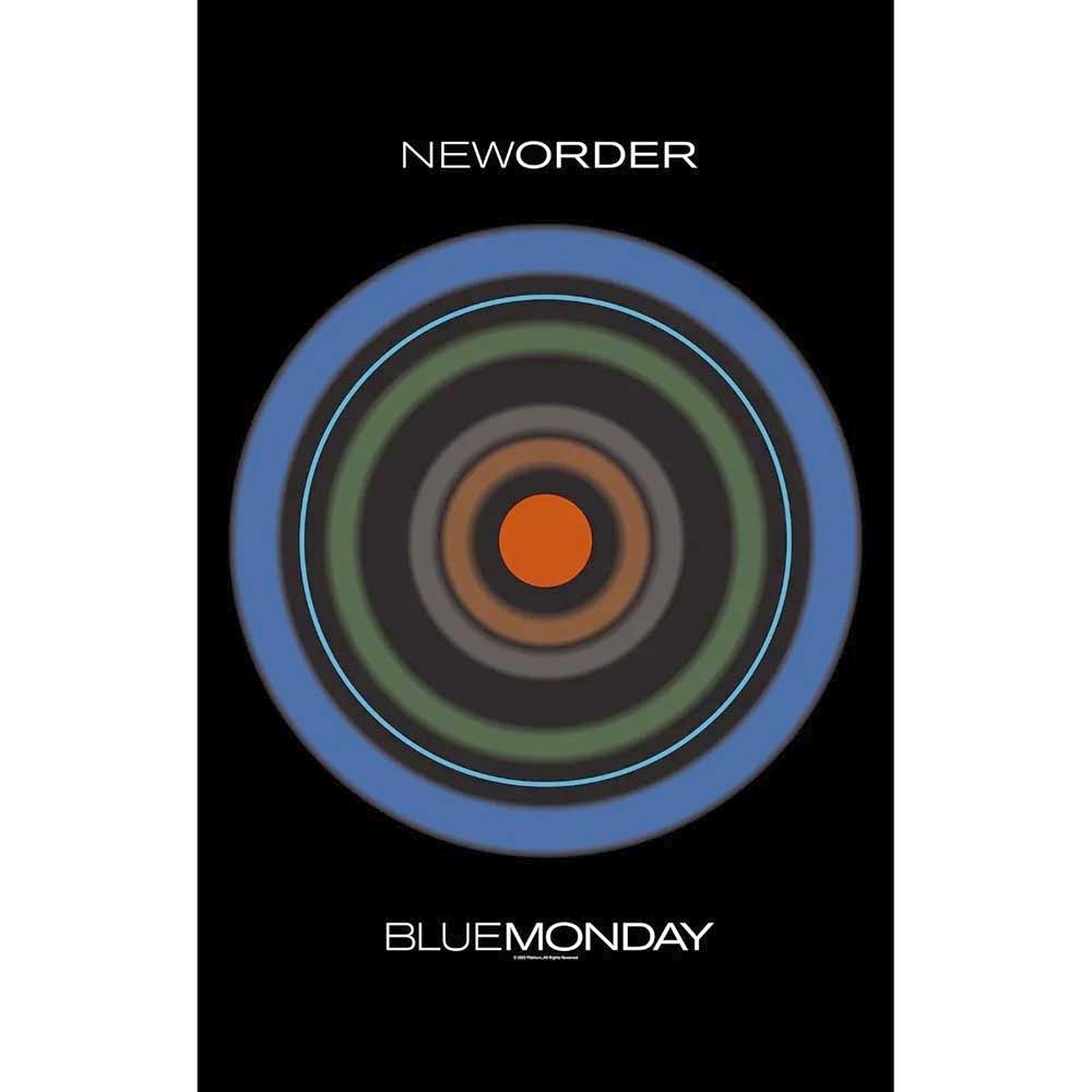 New Order - Blue Monday Textile Poster - Noir
